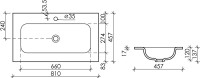 Тумба с раковиной Sancos Delta 80 дуб красный, графит