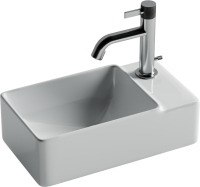 Раковина маленькая в туалет Ceramicanova Element CN5045 R белый глянцевый Раковина маленькая в туалет Ceramicanova Element CN5045 R белый глянцевый