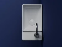 Раковина маленькая в туалет Ceramicanova Element CN5045 R белый глянцевый