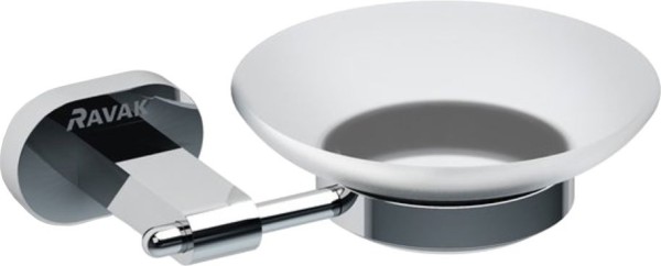 Мыльница Ravak Chrome CR 200.00 настенная, стеклянная, хром