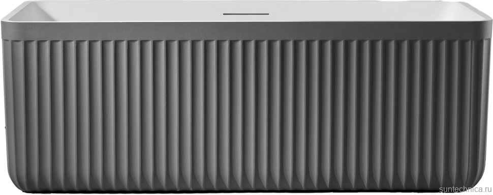 Ванна из искусственного камня AltroBagno Cinzia 090110 170x75 см, отдельностоящая, на ножках, с донным клапаном, с подголовником