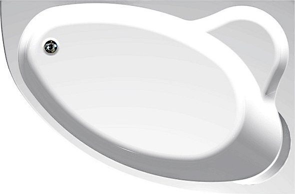 Акриловая ванна Aquanet Mayorca 00205438 R 150x100 см, угловая, правая, пристенная, белая, асимметричная, с каркасом, с сиденьем