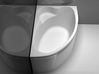 Акриловая ванна Aquanet Mayorca 00205438 R 150x100 см, угловая, правая, пристенная, белая, асимметричная, с каркасом, с сиденьем