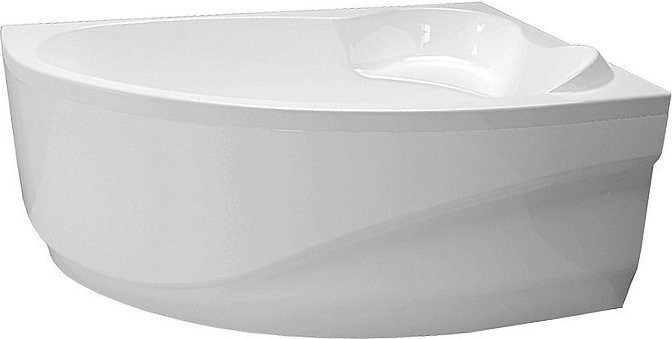 Акриловая ванна Aquanet Mayorca 00205438 R 150x100 см, угловая, правая, пристенная, белая, асимметричная, с каркасом, с сиденьем