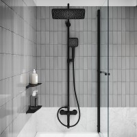 Душевая стойка IDDIS Parker PARBL3Fi06 матовый черный