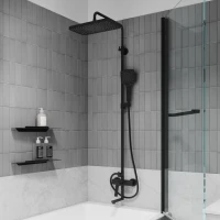 Душевая стойка IDDIS Parker PARBL3Fi06 матовый черный