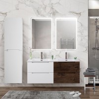Мебель для ванной комнаты BelBagno Etna 120 bianco lucido, rovere moro