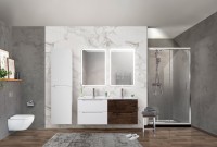 Мебель для ванной комнаты BelBagno Etna 120 bianco lucido, rovere moro