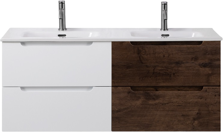 Мебель для ванной комнаты BelBagno Etna 120 bianco lucido, rovere moro