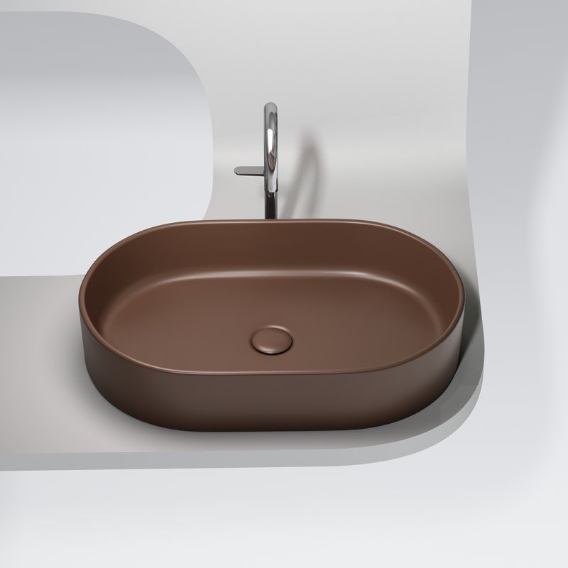 Накладная раковина Ceramicanova Element CN6048MDB темно-коричневая матовая