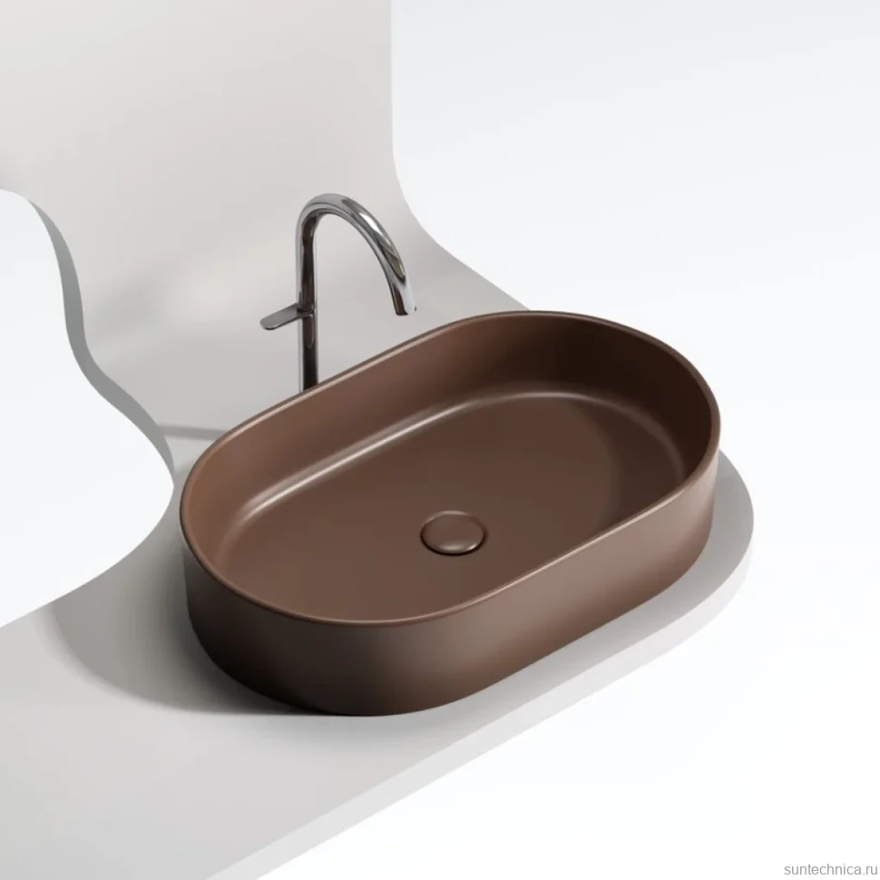 Накладная раковина Ceramicanova Element CN6048MDB темно-коричневая матовая