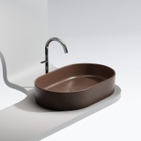 Накладная раковина Ceramicanova Element CN6048MDB темно-коричневая матовая