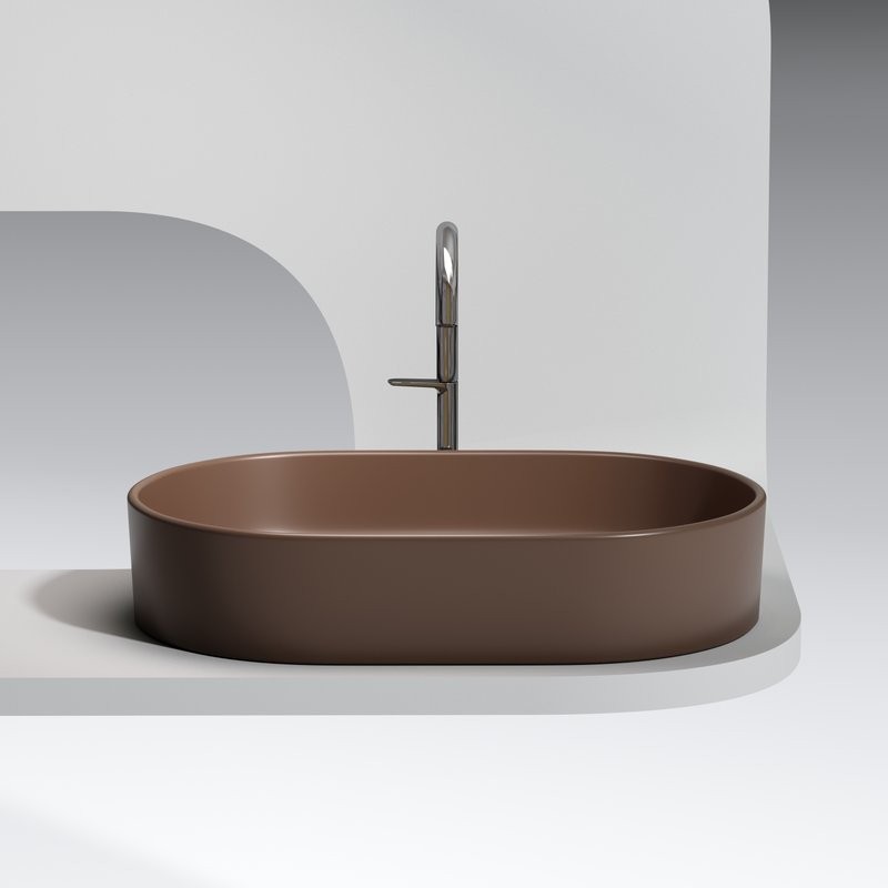 Накладная раковина Ceramicanova Element CN6048MDB темно-коричневая матовая