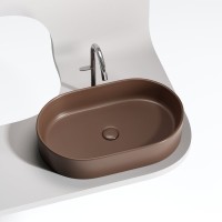 Накладная раковина Ceramicanova Element CN6048MDB темно-коричневая матовая