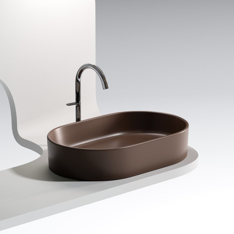 Накладная раковина Ceramicanova Element CN6048MDB темно-коричневая матовая