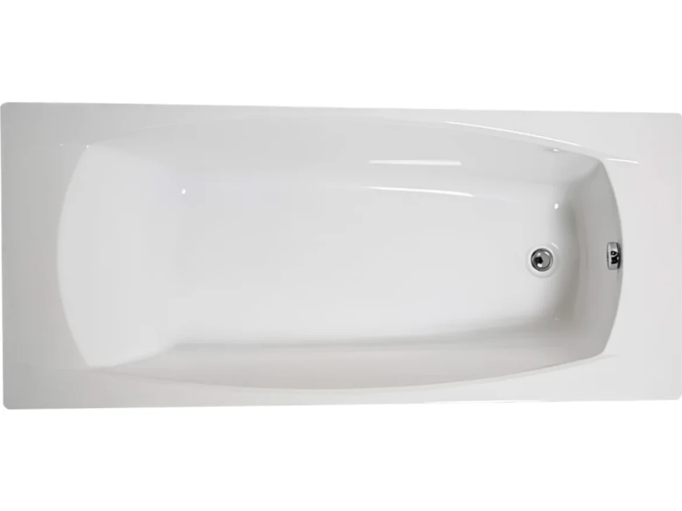 Акриловая ванна Marka One Pragmatika 195x80 см, пристенная, белая, с каркасом, обрезная
