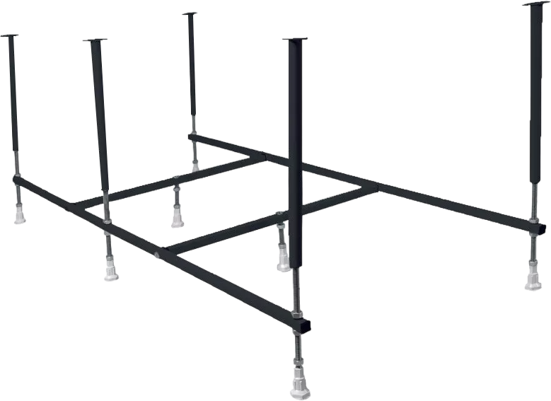 Акриловая ванна Marka One Pragmatika 195x80 см, пристенная, белая, с каркасом, обрезная