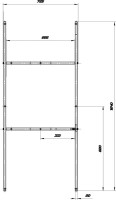 Акриловая ванна Marka One Pragmatika 195x80 см, пристенная, белая, с каркасом, обрезная