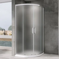 Душевой уголок Abber Schwarzer Diamant AG01090M 90x90, профиль хром матовый, стекло матовое