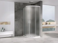 Душевой уголок Abber Schwarzer Diamant AG01090M 90x90, профиль хром матовый, стекло матовое