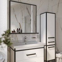 Мебель для ванной комнаты Sanflor Норд 80 с раковиной Como 80