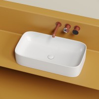Накладная раковина Ceramicanova Element CN6054 белая глянцевая