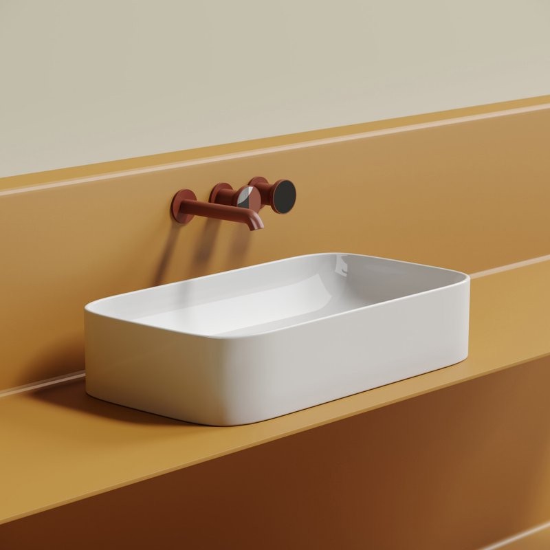 Накладная раковина Ceramicanova Element CN6054 белая глянцевая