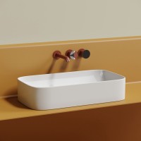 Накладная раковина Ceramicanova Element CN6054 белая глянцевая