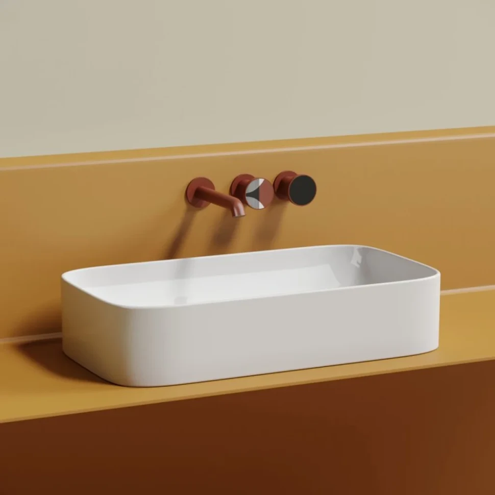 Накладная раковина Ceramicanova Element CN6054 белая глянцевая