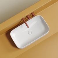 Накладная раковина Ceramicanova Element CN6054 белая глянцевая