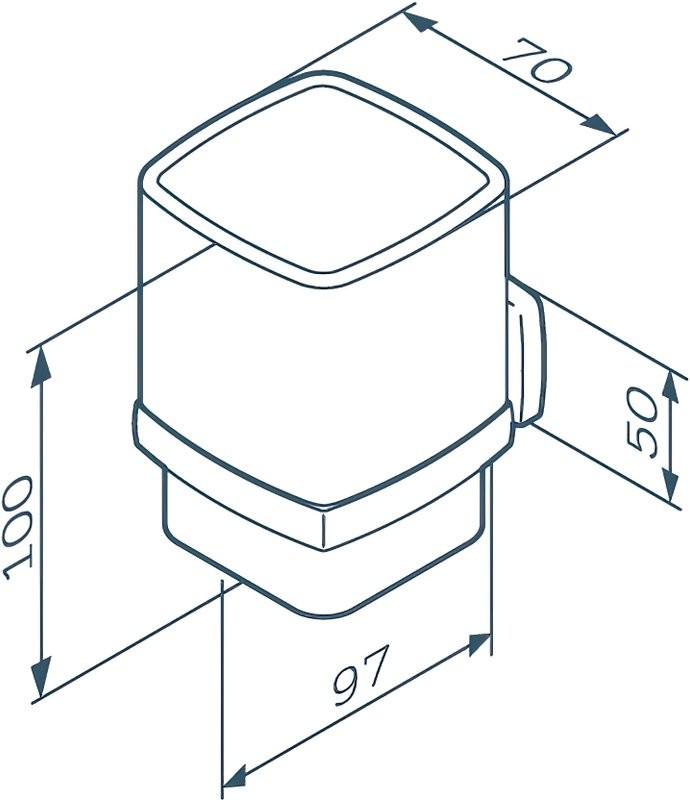Набор Дозатор AM.PM Gem A9036922 + Стакан A9034322 + Крючок A9035622