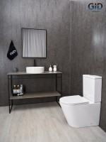 Накладная раковина GID Esfera N9423 40 глянцевая белая, круглая, фаянс