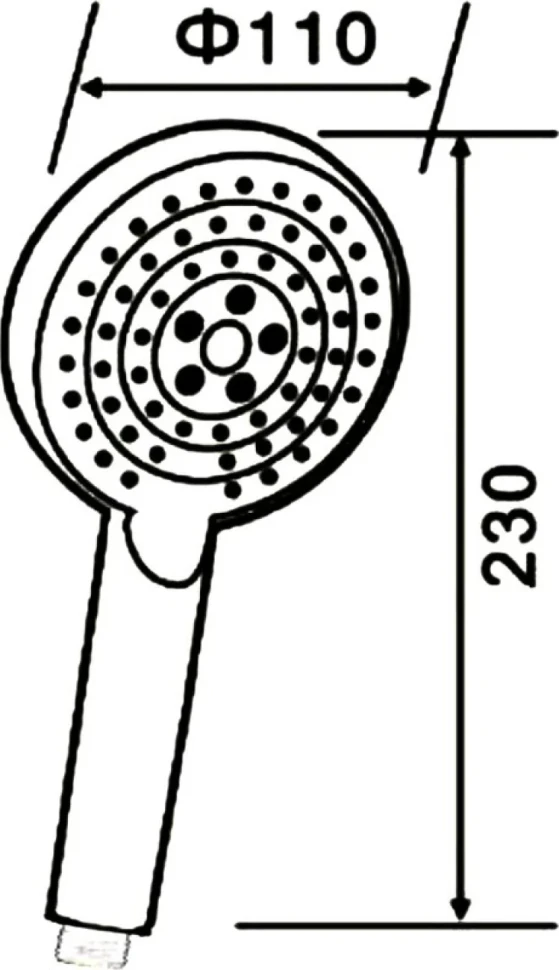 Душевая лейка Orange O-Shower S02HSW матовый белый