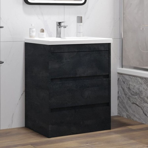 Тумба с раковиной Art&Max Family-M 60 напольная, hard coal