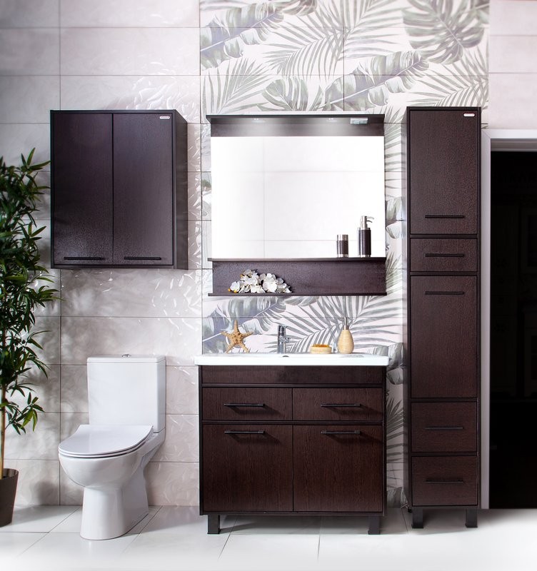 Мебель для ванной комнаты Бриклаер Чили 90 венге С