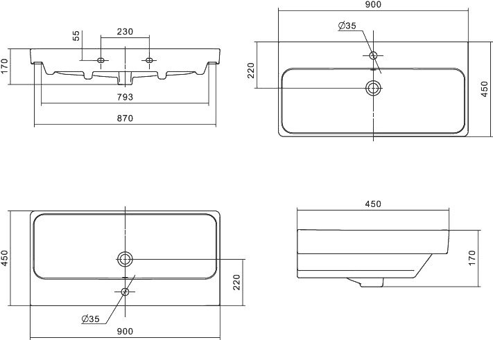 Мебель для ванной комнаты Бриклаер Чили 90 венге С