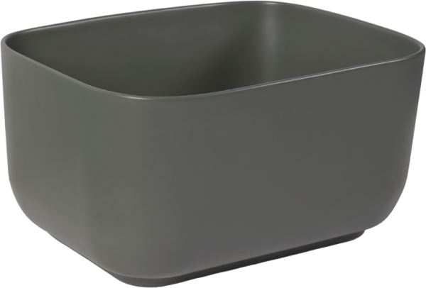 Накладная раковина SantiLine SL-1112MG серая матовая