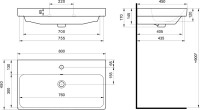 Мебель для ванной комнаты AQUATON Сканди 80 белый глянец, белый матовый, раковина Адриана 80