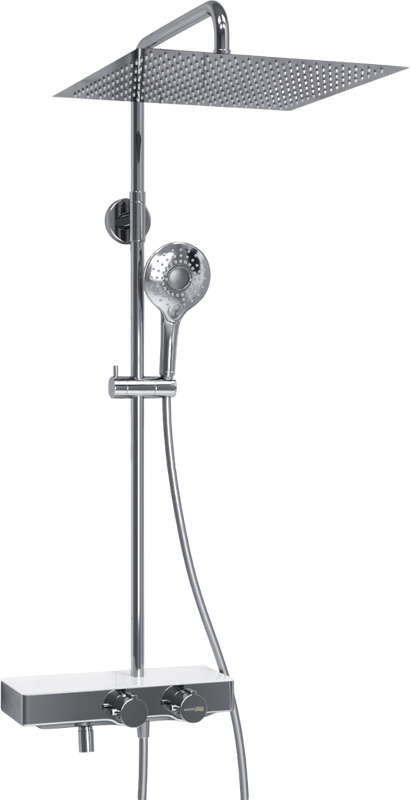 Душевая стойка Wasserkraft Aller A113.119.101.CH Thermo с термостатом, хром