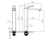 Смеситель для раковины Vincea Arco VBF-4AR02MB матовый черный