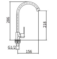 Кран Fashun A54192 сатин Кран Fashun A54192 сатин