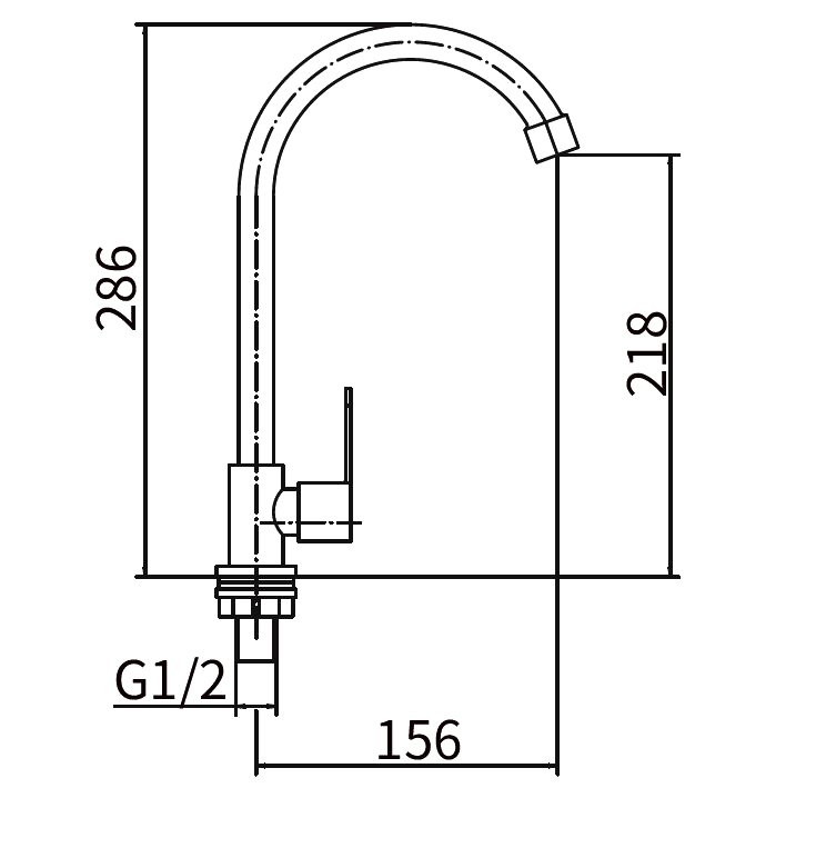 Кран Fashun A54192 сатин