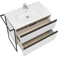 Тумба с раковиной Roca Domi 80 белый глянец