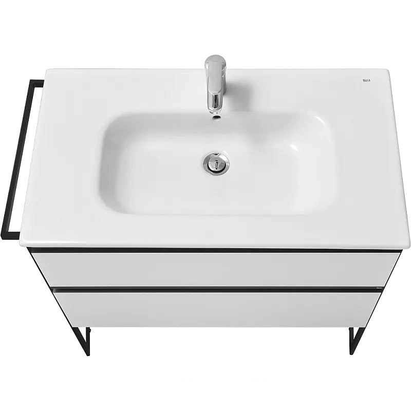 Тумба с раковиной Roca Domi 80 белый глянец