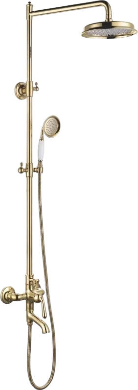 Душевая стойка Rose R0236E золото