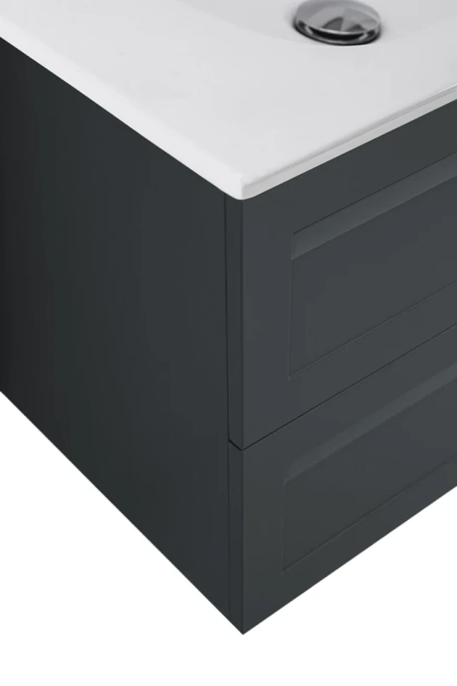 Тумба под раковину без столешницы Art&Max Platino 90 подвесная, серая матовая