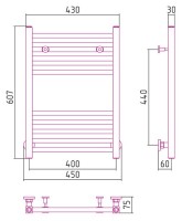Полотенцесушитель водяной Сунержа Модус 60x40