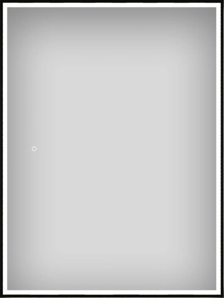 Зеркало Wellsee 7 Rays’ Spectrum 70х120 с фронтальной подсветкой, черное матовое