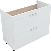 Мебель для ванной комнаты Aquanet Ирис new 100 напольная, 2 ящика