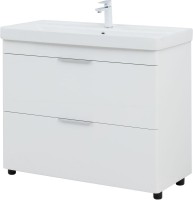 Мебель для ванной комнаты Aquanet Ирис new 100 напольная, 2 ящика